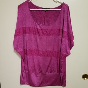 Heart Spul‎ Plum Lace Top